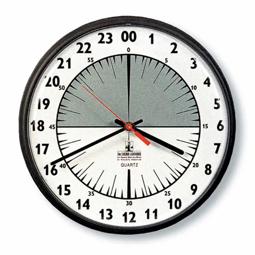 SKILCRAFT 24-Hour Slimline Wall Clock - 12-3/4" Diameter, Brown - Analog - Quartz Questions & Answers