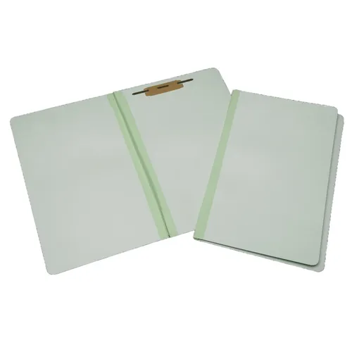 SKILCRAFT End Tab File Folder - Letter - 8. 50" Width x 11" Length Sheet Size - 1. 50" Fastener Capacity - End Tab Location - 25 pt. Folder Thickness - Pressboard - Light Green - Recycled Questions & Answers