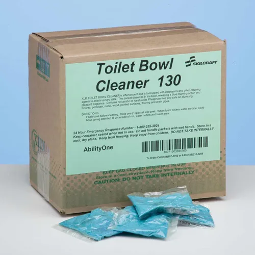 SKILCRAFT Toilet Bowl Cleaner - 130 - Powder0. 50 oz (0. 03 lb) - 100 / Box Questions & Answers