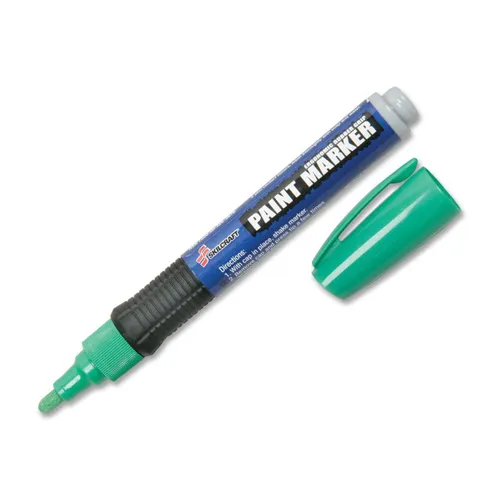 SKILCRAFT Oil-based Paint Markers - Medium Point Type - Bullet Point Style - Green Oil Based Ink - 6 / Pack Questions & Answers