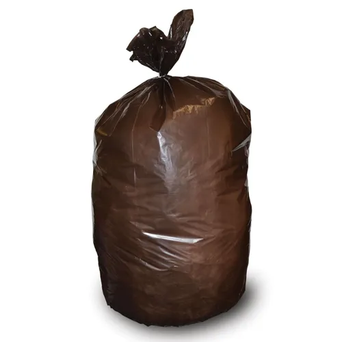 Are these garbage bags a brown colour or black? Are they completely opaque or a tinted transparent type? Thank you