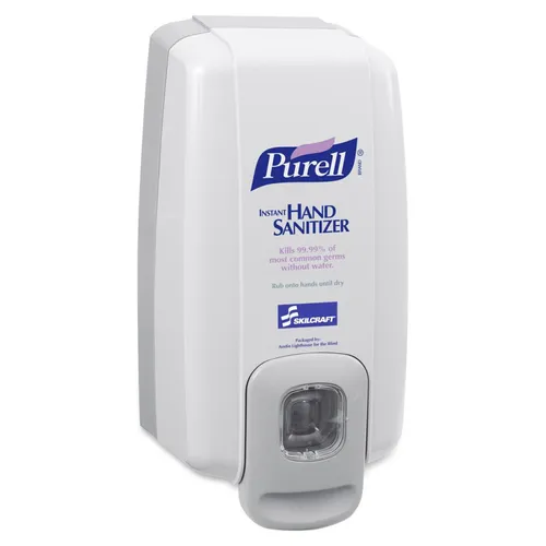 SKILCRAFT Purell Hand Sanitizer Dispenser - Manual - 1000mL - Gray Questions & Answers