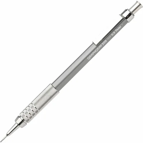 GraphGear 500 Mechanical Drafting Pencil, HB Lead, 0.9 mm Lead Diameter, Refillable, Gray Barrel, 1 Each Questions & Answers