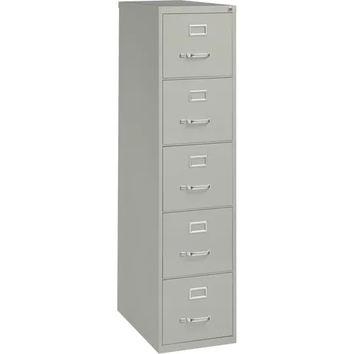 Fortress Series 26-1/2" Commercial-Grade Vertical File Cabinet, 15" x 26.5" x 61.6", 5 x Drawer(s) for File, Letter, Vertical, Security Lock, Ball-bearing Suspension, Heavy Duty, Light Gray, Steel Questions & Answers