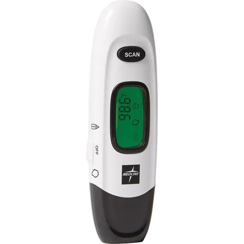 No Touch Forehead Thermometer, Reusable, Dual Dial, Infrared, For Home, Forehead, Clinical, White Questions & Answers