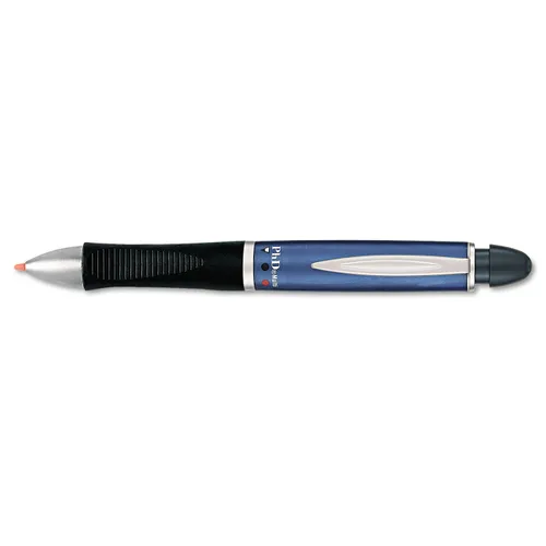 PHD MULTI 3-IN-1 RETRACTABLE BALLPOINT PEN/PENCIL, BLACK INK, BLUE BARREL Questions & Answers