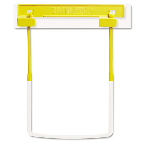 CLIP FASTENER, 2" CAPACITY, 2.75" CENTER TO CENTER, YELLOW/WHITE, 25/PACK Questions & Answers