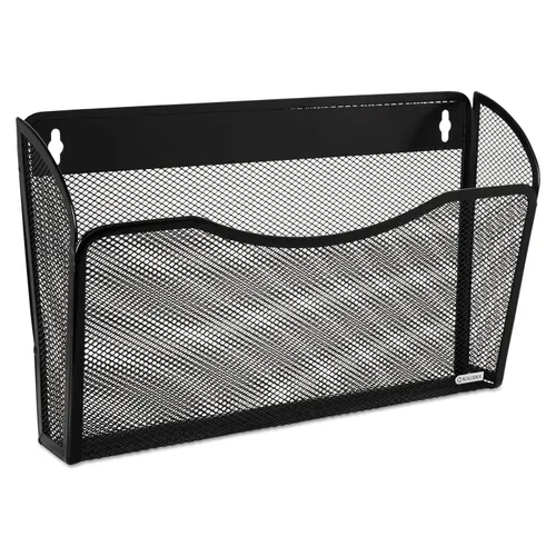 Single Pocket Wire Mesh Wall File, Letter Size, 14" x 3.27" x 8.5", Black Questions & Answers