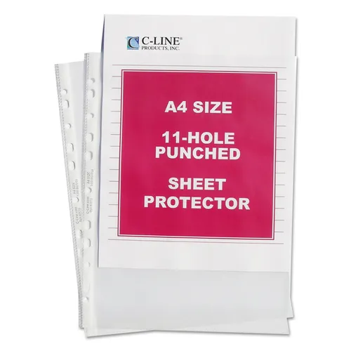 Standard Weight Poly Sheet Protectors, Clear, 2", 11.75 x 8.25, 50/Box Questions & Answers