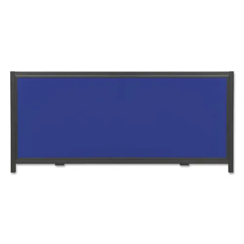 Display System Optional Header Panel, Fabric, 24 x 10, Blue/Gray/Black PVC Frame Questions & Answers