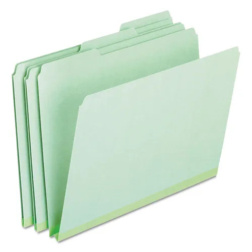 Pressboard Expanding File Folders, 1/3-Cut Tabs: Assorted, Letter Size, 1" Expansion, Green, 25/Box Questions & Answers