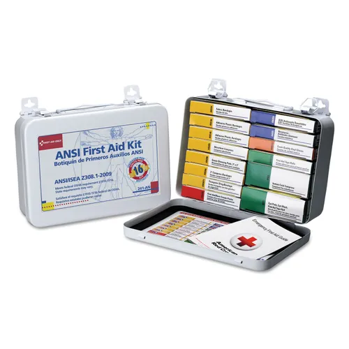 Can you please provide a product detail list for the First Aid Only unitized kit for 16 people?