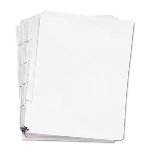 80000 SERIES BLANK SIDE TAB DIVIDER SET, 5-TAB, 11 X 8.5, WHITE, 5 SETS Questions & Answers