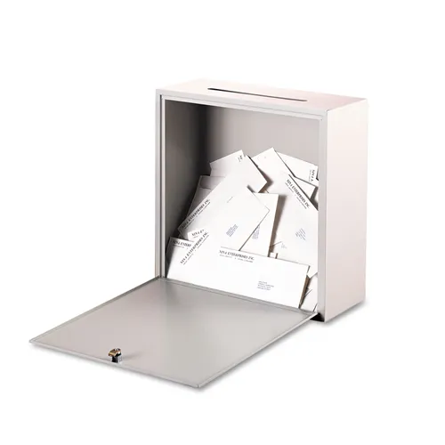 Wall-Mountable Interoffice Mailbox, 18w X 7d X 18h, Platinum Questions & Answers