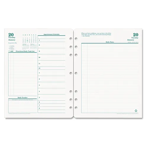 Original Dated Daily Planner Refill, January-December, 8 1/2 x 11, 2019 Questions & Answers