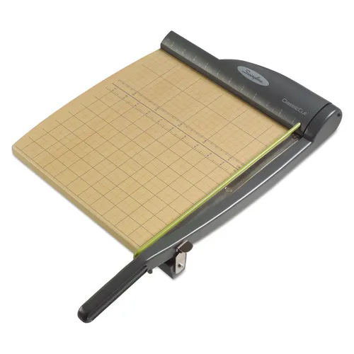 ClassicCut Pro Paper Trimmer, 15 Sheets, 12" Cut Length, Metal/Wood Composite Base, 12 x 12 Questions & Answers