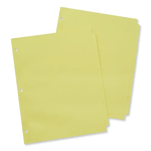 Self-Tab Index Dividers, 5-Tab, 11 x 8.5, Buff, 36 Sets Questions & Answers