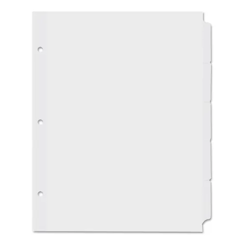 Self-Tab Index Dividers, 5-Tab, 11 x 8.5, White, 36 Sets Questions & Answers