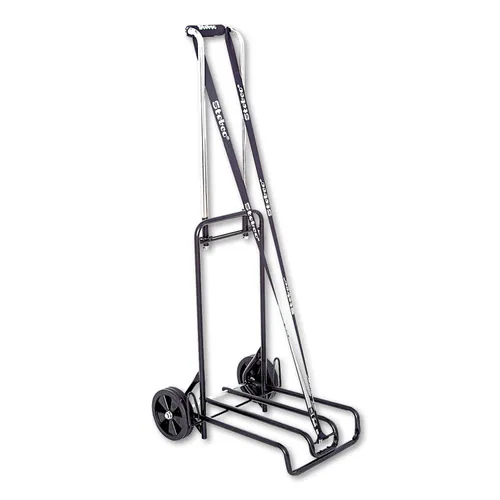 Luggage Cart, 250lb Capacity, 12 1/4 x 13 Surface, Black/Chrome Questions & Answers