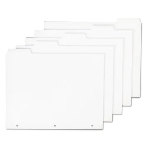 7530009594441, SKILCRAFT Tabbed Index Sheet Sets, 5-Tab, 11 x 8.5, White, 20 Sets Questions & Answers