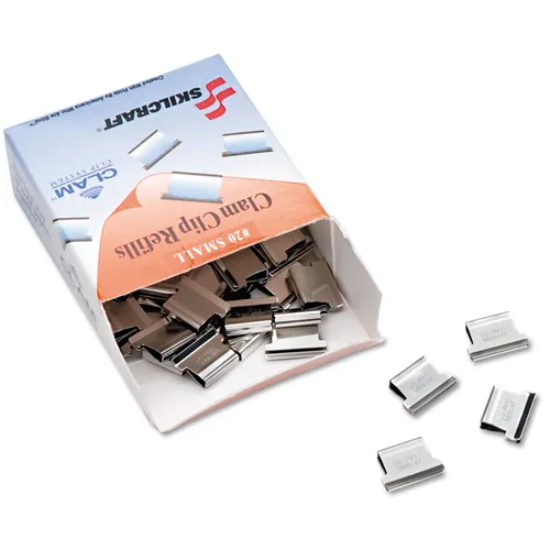 7510013926512, SKILCRAFT Clam Clip Refill, Small, Silver, 50/Box Questions & Answers