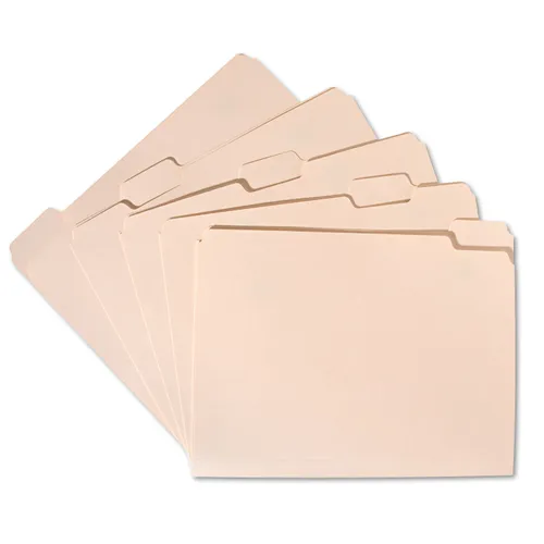 7530002815941, SKILCRAFT Manila File Folder, 1/5-Cut Tabs: Assorted, Letter Size, 0.75" Expansion, Manila, 100/Box Questions & Answers