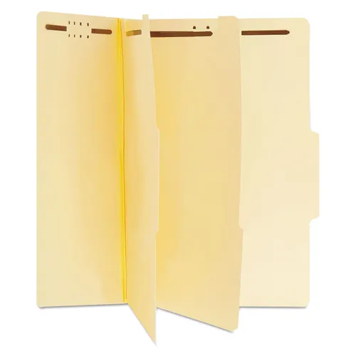 Six-Section Classification Folders, 2" Expansion, 2 Dividers, 6 Fasteners, Letter Size, Manila Exterior, 15/Box Questions & Answers