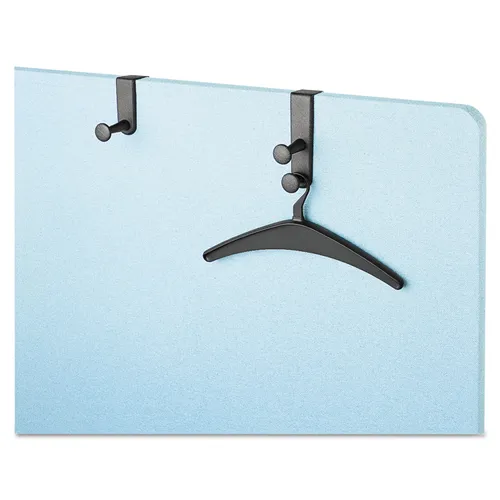 One-Post Over-The-Panel Hook with Garment Hanger, 1 1/2" - 3" Panels, Black Questions & Answers