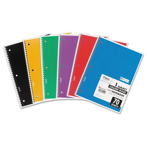 I am looking online for traditional spiral book notebooks that college students would use to take notes in class. D