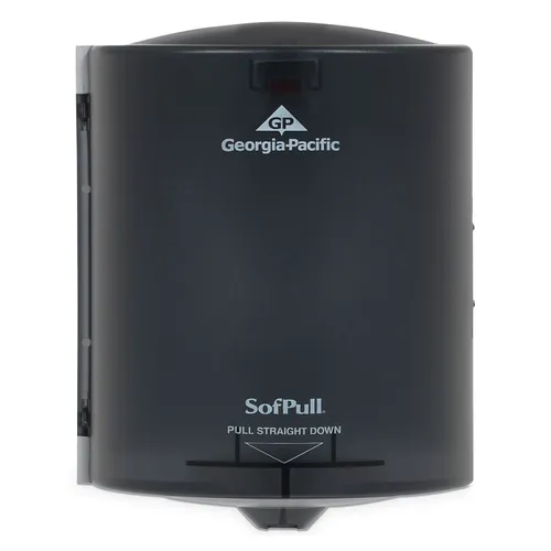 SofPull Center Pull Hand Towel Dispenser, 9.25 x 8.75 x 11.5, Smoke Questions & Answers