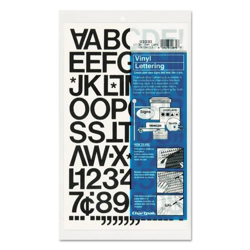 Press-On Vinyl Letters and Numbers, Self Adhesive, Black, 1"h, 88/Pack Questions & Answers