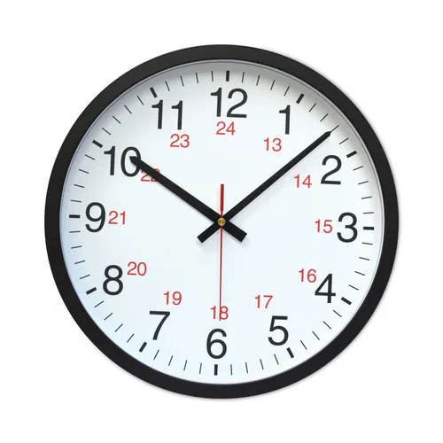 How do you read a 24-hour analog clock?