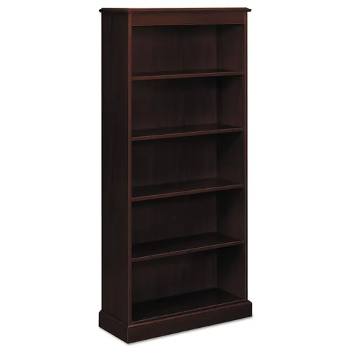 94000 Series Five-Shelf Bookcase, 35.75w x 14.31d x 78.25h, Mahogany Questions & Answers