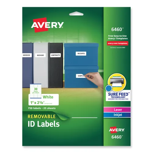 Removable Multi-Use Labels, Inkjet/Laser Printers, 1 x 2.63, White, 30/Sheet, 25 Sheets/Pack Questions & Answers