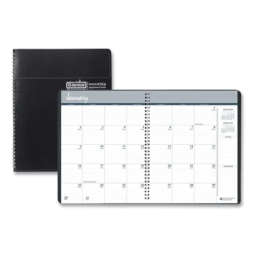 14-Month Recycled Ruled Monthly Planner, 8.75 x 6.78, Black Cover, 14-Month: Dec 2024 to Jan 2026 Questions & Answers