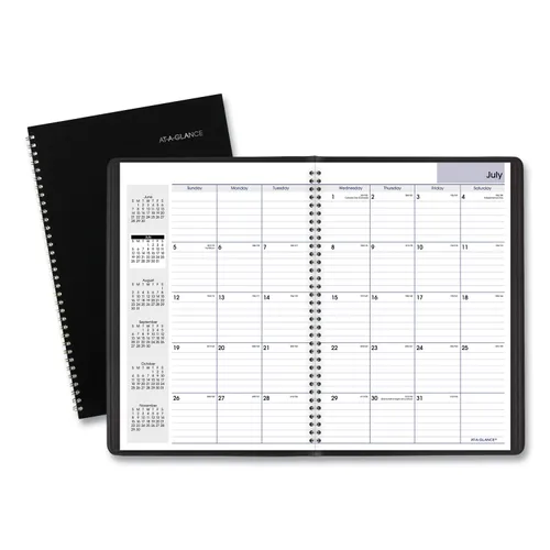 DayMinder Monthly Planner, Academic Year, Ruled Blocks, 12 x 8, Black Cover, 14-Month (July to Aug): 2024 to 2025 Questions & Answers