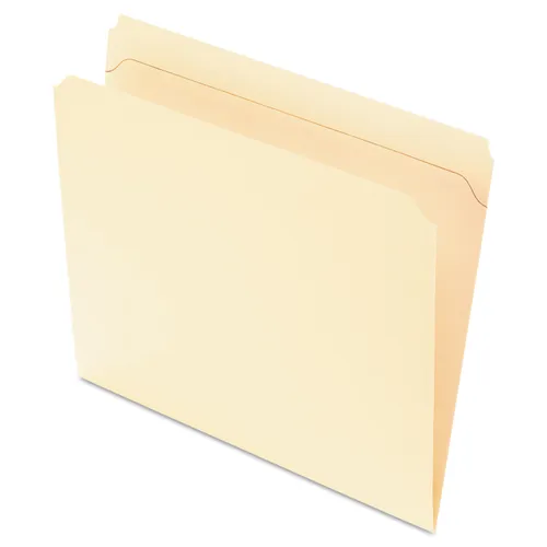 Reinforced Top File Folders, Straight Tabs, Letter Size, Manila, 100/Box Questions & Answers