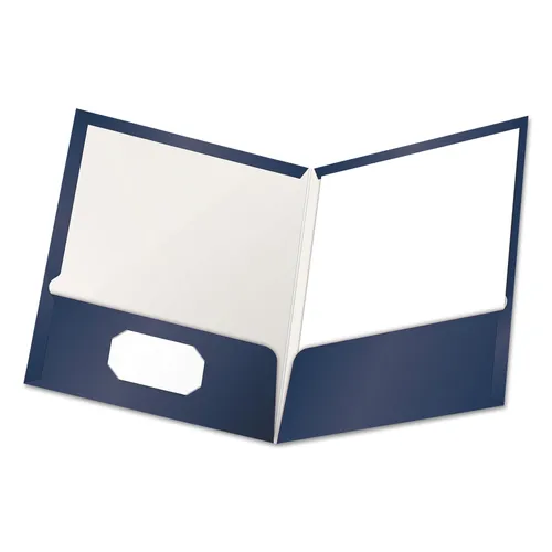 Do you have any folders with two business card holders?