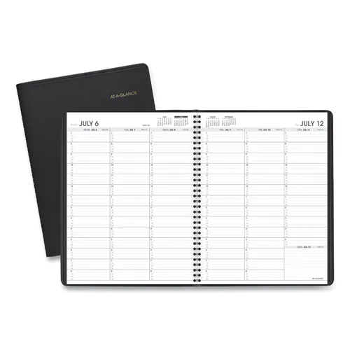 Weekly Appointment Book, 11 x 8.25, Black Cover, 14-Month (July to Aug): 2024 to 2025 Questions & Answers