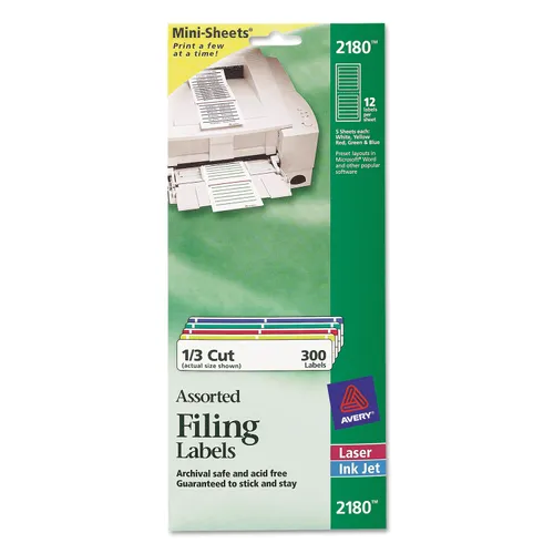 I bought the assorted filing labels 2180 several years ago and have recently updated my printer to a HP-1006 and al