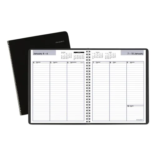 DayMinder Weekly Planner, Vertical-Column Format, 8.75 x 7, Black Cover, 12-Month (Jan to Dec): 2025 Questions & Answers