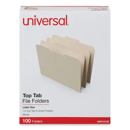 Top Tab File Folders, 1/3-Cut Tabs: Center Position, Letter Size, 0.75" Expansion, Manila, 100/Box Questions & Answers