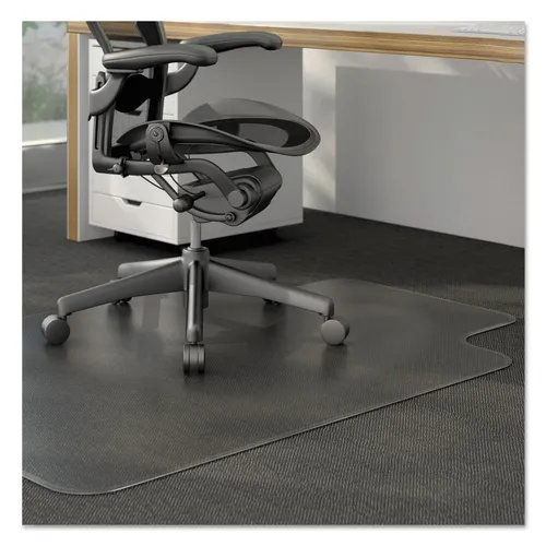 Moderate Use Studded Chair Mat for Low Pile Carpet, 36 x 48, Lipped, Clear Questions & Answers