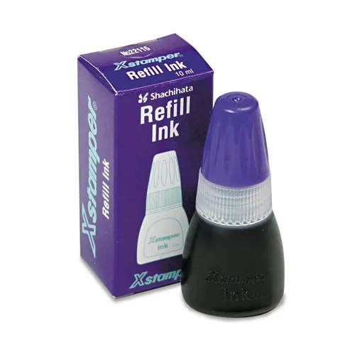 Refill Ink for Xstamper Stamps, 10ml-Bottle, Purple Questions & Answers