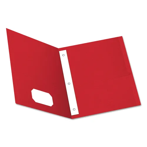 Twin-Pocket Folders with 3 Fasteners, 0.5" Capacity, 11 x 8.5, Red, 25/Box Questions & Answers