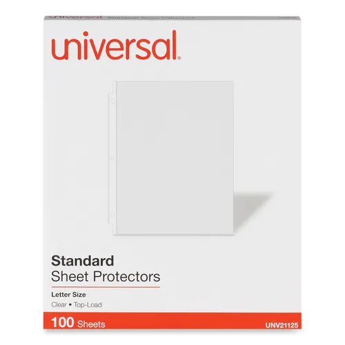 Top-Load Poly Sheet Protectors, Standard, Letter, Clear, 100/Box Questions & Answers