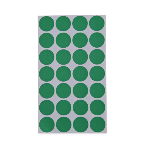 Self-Adhesive Removable Color-Coding Labels, 0.75" dia, Green, 28/Sheet, 36 Sheets/Pack Questions & Answers