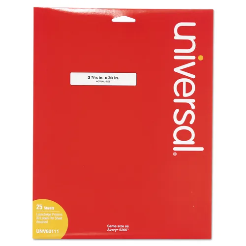 What template do you use in MS Word to print the Universal UNV-80011 folder labels?