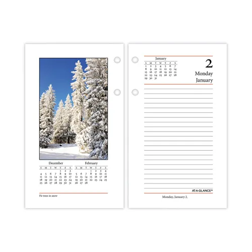 Photographic Desk Calendar Refill, Nature Photography, 3.5 x 6, White/Multicolor Sheets, 2024 Questions & Answers