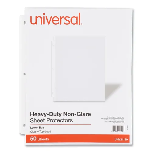 Top-Load Poly Sheet Protectors, Heavy Gauge, Nonglare, Clear 50/Pack Questions & Answers